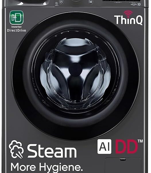 LG 9 Kg, 5 Star, AI Direct Drive Technology, Steam, 6 Motion DD & Wi-Fi Fully-Automatic Front Load Washing Machine